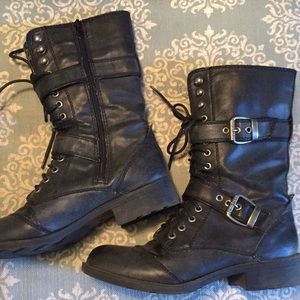 Get stomping in these not so combat boots..